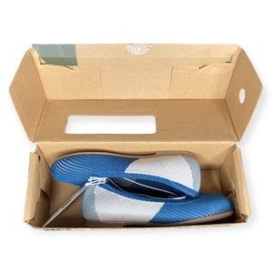 Lily & Dan Children’s Cushioned Material Flats Blue Gray Girls Shoes 9/10 11/12